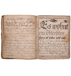 [Manuscrit/calligraphie] Ein Gott regiert die Welt...