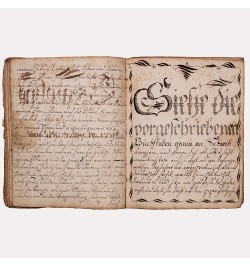 [Manuscrit/calligraphie] Ein Gott regiert die Welt...