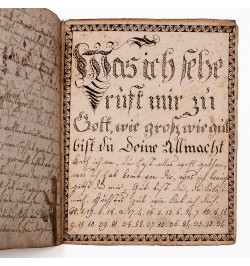 [Manuscrit/calligraphie] Ein Gott regiert die Welt...