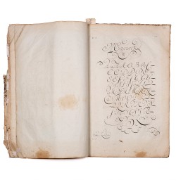 [Calligraphie] L'Art d'écrire contenant une collection des meilleurs exemplaires d'après Messieurs Rossignol et Roland...