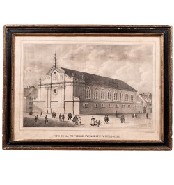 Vue de la nouvelle synagogue à Mulhouse.