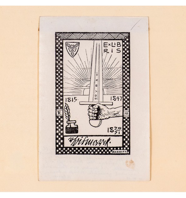 Ex-libris de Otto von Bismarck.