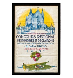 [Affiche] Concours régional de fanfares et de clairons, H.Solveen