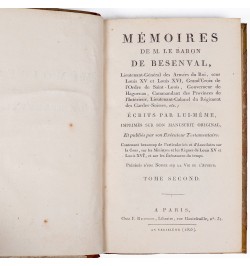 Mémoires de M. le Baron de Besenval.