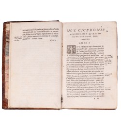 [Reliure strasbourgeoise aux fleurx de lys] Philosophie de Cicéron.