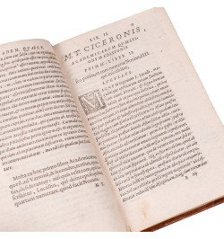 [Reliure strasbourgeoise aux fleurx de lys] Philosophie de Cicéron.