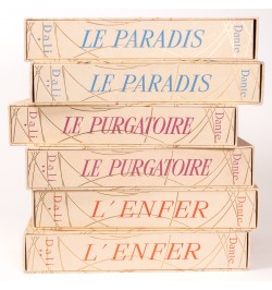 La divine comédie. L'enfer, le purgatoire, le paradis. Illustrations de Dali.