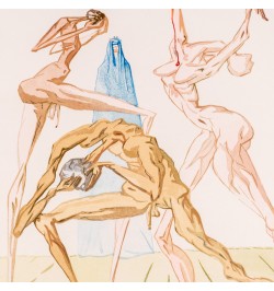 La divine comédie. L'enfer, le purgatoire, le paradis. Illustrations de Dali.