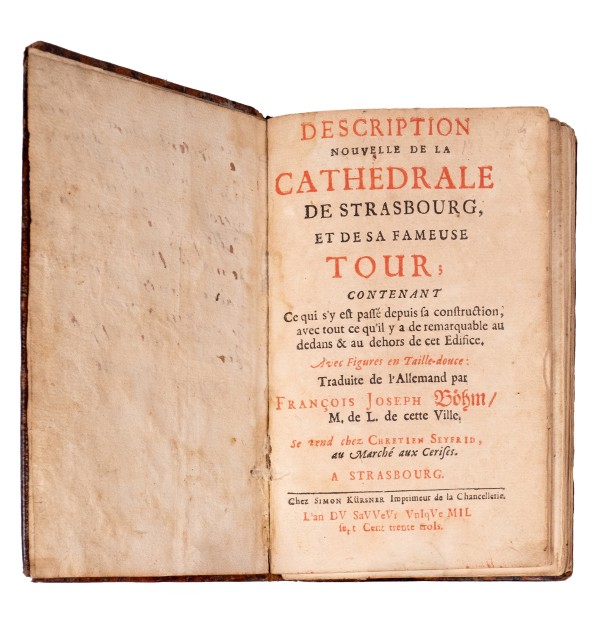 Description nouvelle de la cathédrale de Strasbourg et de sa fameuse tour.