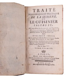 Traité historique et pratique de la cuisine ou Le Cuisinier instruit...