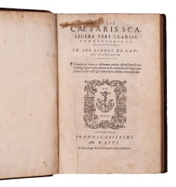 [Botanique/Philologie grecque] Julii Caesaris Scaligeri viri clariss. commentarii, et animadversiones...