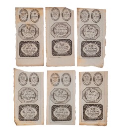 [Pharmacie] ensemble d'étiquettes de médicaments.