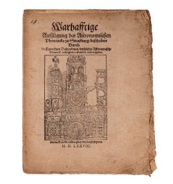 [Horloge astronomique de Strasbourg] Wahrhafftige Ausslegung des Astronomischen