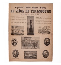 [Placard éditeur] Parution du "siège de Strasbourg" de Gustave Fischbach
