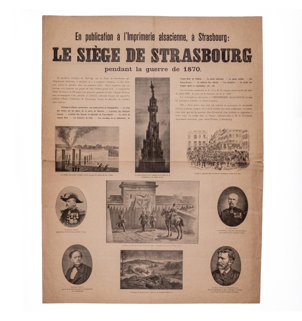 [Placard éditeur] Parution du "siège de Strasbourg" de Gustave Fischbach