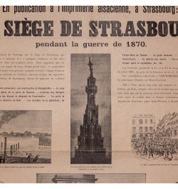 [Placard éditeur] Parution du "siège de Strasbourg" de Gustave Fischbach