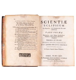[Astronomie] Scientia eclipsium ex imperio, et commercio sinarum illustrata...