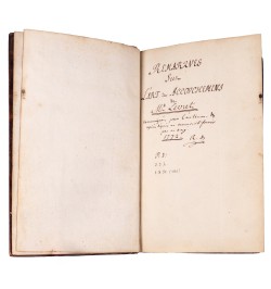 [Manuscrit] Remarques sur l'art des accouchemens de Mr Levret.