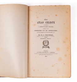 Petit atlas céleste comprenant 5 cartes en deux couleurs...
