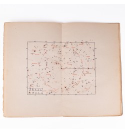 Petit atlas céleste comprenant 5 cartes en deux couleurs...
