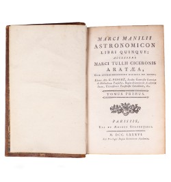 [Astronomie] Marci Manilii Astronomicon libri quinque ; accessere Marci Tullii Ciceronis Arataea,...