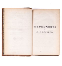 [Astronomie] Marci Manilii Astronomicon libri quinque ; accessere Marci Tullii Ciceronis Arataea,...