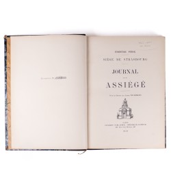 Siège de Strasbourg. Journal d'un assiégé.