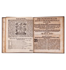 Verbesserter Schreib-Kalender aufs Jahr nach unsers Herrn und Seeligmachers Jesu Christi Gebuhrt M DCC XIX...