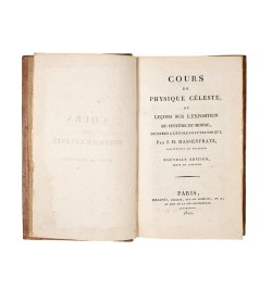 Cours de physique céleste ou leçons sur l'exposition du système du monde, données à l'école polytechnique.
