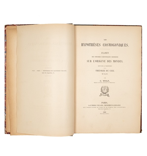 Les hypothèses cosmogoniques.