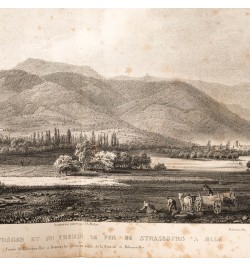 Panorama des Vosges & du chemin de fer de Strasbourg à Bâle.