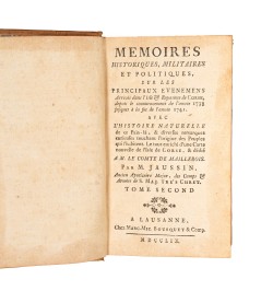 [Corse] Mémoires historiques, militaires et politiques sur les principaux evenemens.