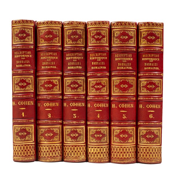 Description historique des monnaies frappées sous l'Empire romain communément appelées médailles impériales.