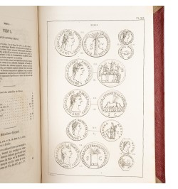 Description historique des monnaies frappées sous l'Empire romain communément appelées médailles impériales.