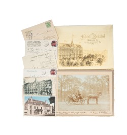 [Gastronomie/Hôtel bristol Berlin/Maxime Michelescou] Manuscrits et documents.