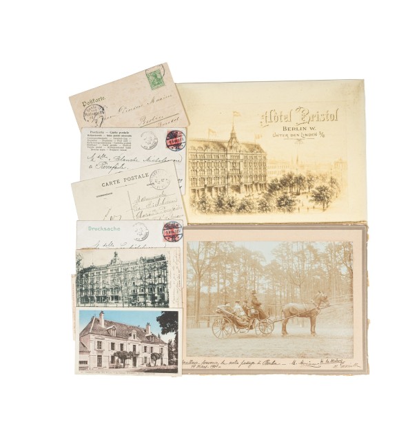 [Gastronomie/Hôtel bristol Berlin/Maxime Michelescou] Manuscrits et documents.