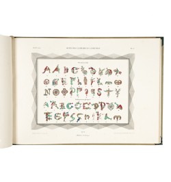 Spécimen des écritures modernes comprenant les romaines fleuronnées, gothiques nouvelles, fractures.