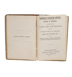Notice explicative historique et géographique accompagnant la carte des excursions dans la chaine des Vosges...