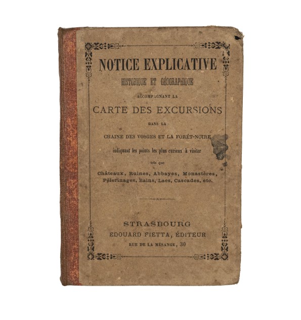 Notice explicative historique et géographique accompagnant la carte des excursions dans la chaine des Vosges...