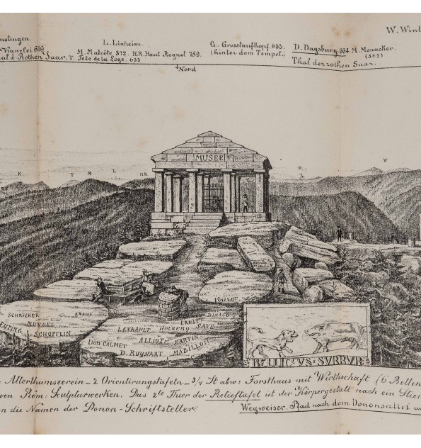 Panorama von Donon im Elsass.