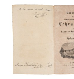 Uebersicht über die Königlich Würtembergische Lehranstalt für Land-und Forstwirthschaft zu Hohenheim.