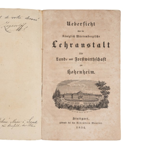 Uebersicht über die Königlich Würtembergische Lehranstalt für Land-und Forstwirthschaft zu Hohenheim.