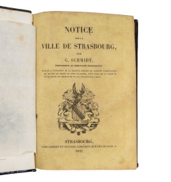Notice sur la ville de Strasbourg.