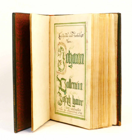 Livre de prières manuscrit du XVIIIe siècle.