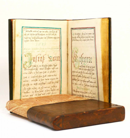 Livre de prières manuscrit du XVIIIe siècle.