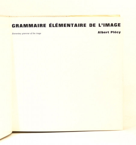 Grammaire élémentaire de l'image. 